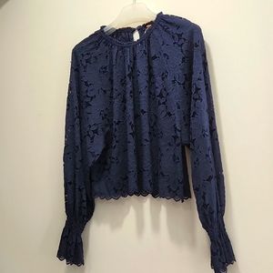 Free People Olivia Lace Top